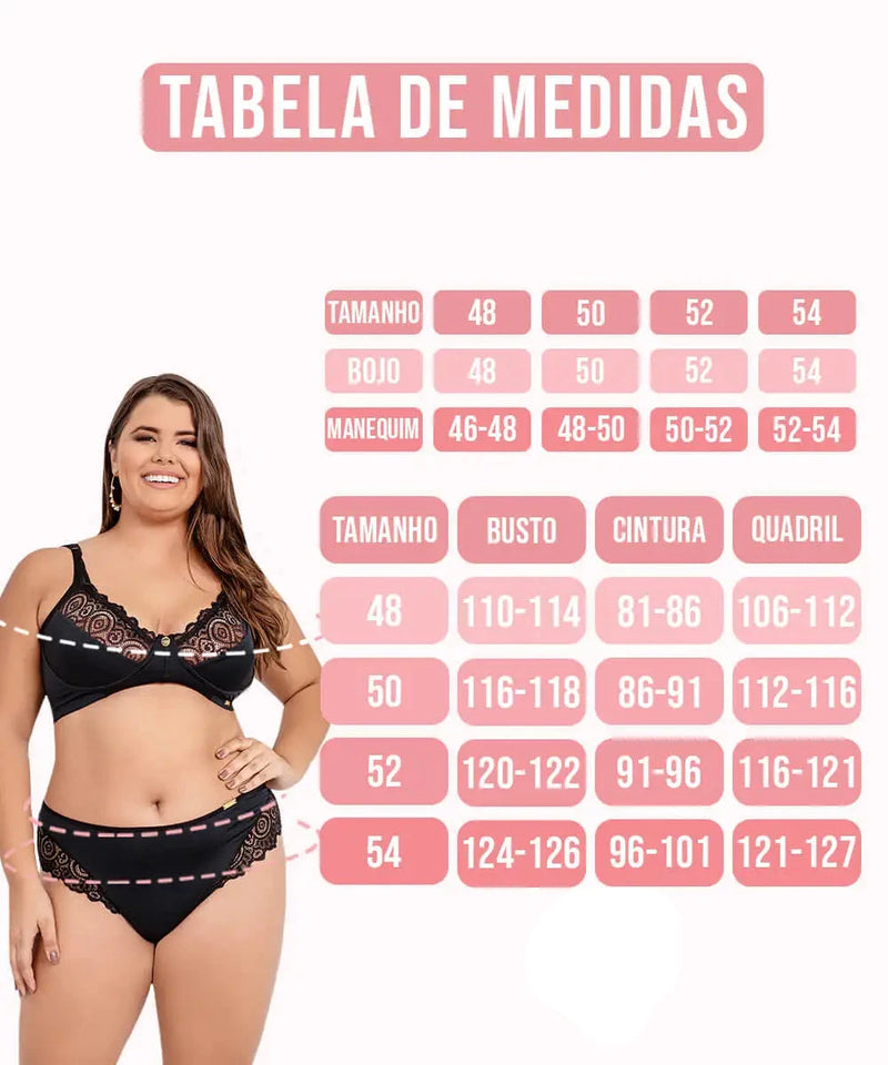 Sutiã plus size sem bojo